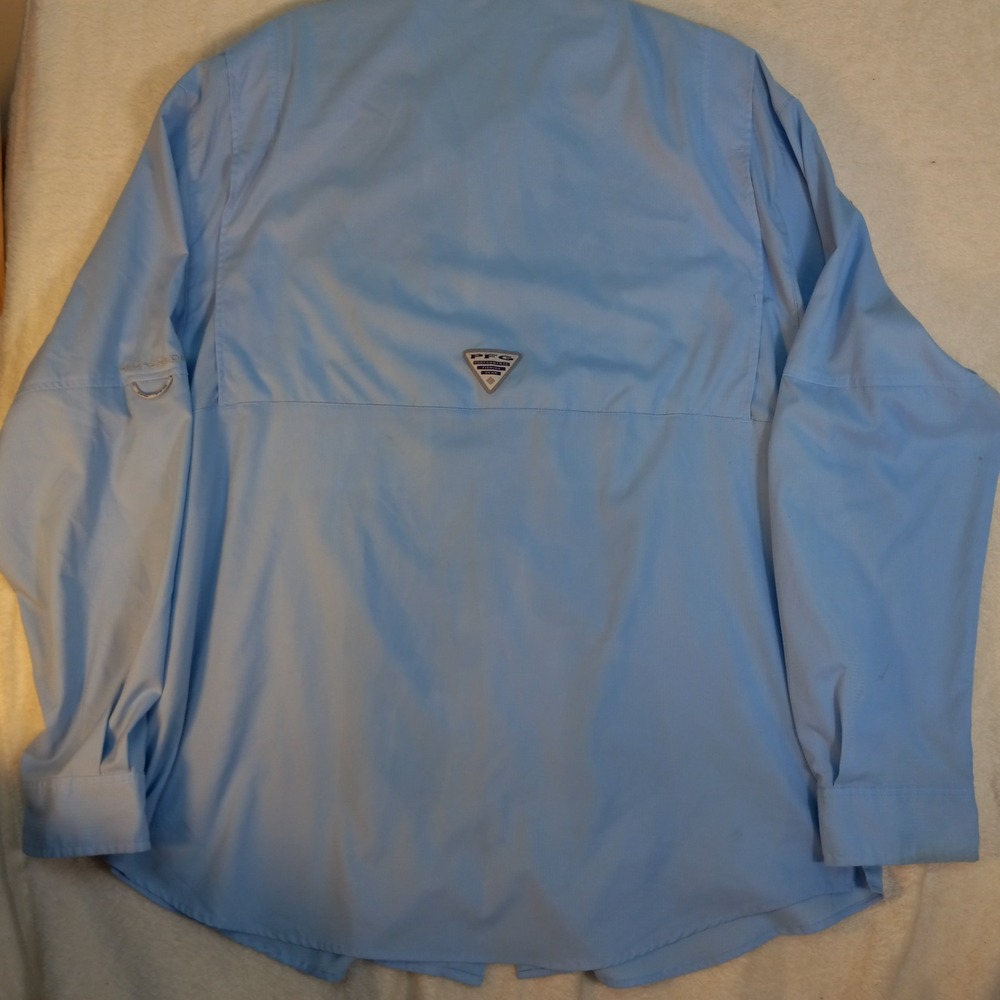 Columbia PFG Bonehead Shirt Mens Large Long Sleeve Fishing Vented Performance - Picture 11 of 16